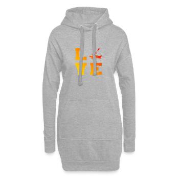 Damen Kayak Kanu Kajakfahren Herren Kajak - Hoodie-Kleid - Grau meliert - Vorne