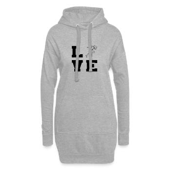 Cross Country Running Jogging Joggen Laufen - Sweat-shirt à capuche long Femme - gris chiné - Devant