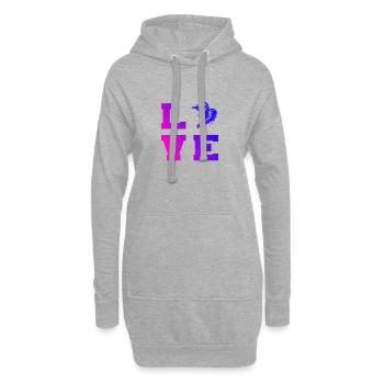 VTT Hommes Cyclisme VTT VTT - Sweat-shirt à capuche long Femme - gris chiné - Devant