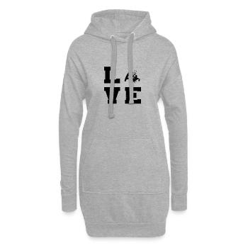 Kite Kitesurfen Kitesurfer Kitesurf Kitesurf - Sweat-shirt à capuche long Femme - gris chiné - Devant