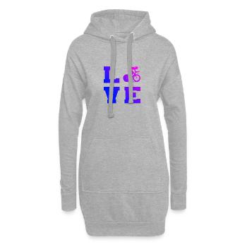 Cyclisme sur route Cyclistes sur route Cyclisme sur route Hommes - Sweat-shirt à capuche long Femme - gris chiné - Devant