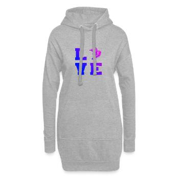 Cyclisme VTT Cycliste VTT Vététiste - Sweat-shirt à capuche long Femme - gris chiné - Devant