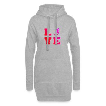 Jogging Course à pied Femme Course à pied Cross Country - Sweat-shirt à capuche long Femme - gris chiné - Devant