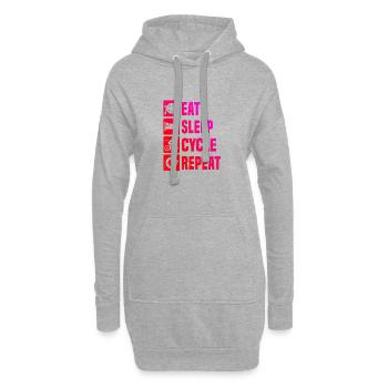 Mountainbike Radfahrer Mtb Radeln Velo - Hoodie-Kleid - Grau meliert - Vorne