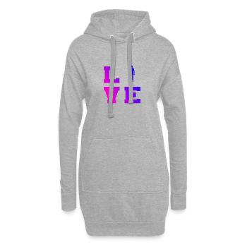 VTT Cycliste Cyclisme Cyclisme - Sweat-shirt à capuche long Femme - gris chiné - Devant