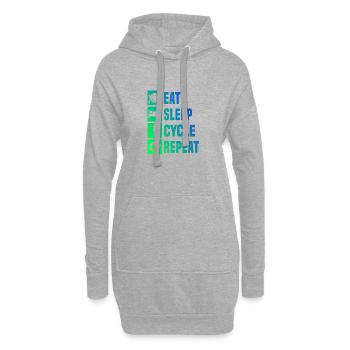 Bike Mountainbike Herren Radeln Fahrradfahren - Hoodie-Kleid - Grau meliert - Vorne