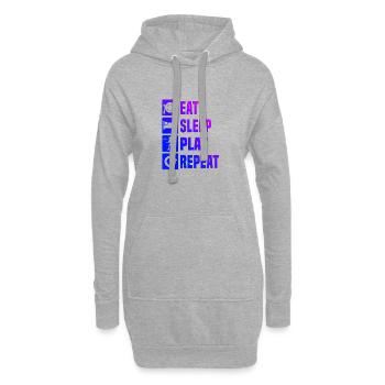 Federball Badminton Squash Herren Badmintonspieler - Hoodie-Kleid - Grau meliert - Vorne