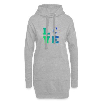 Femmes Kitesurf Kitesurf Kitesurf Kiting - Sweat-shirt à capuche long Femme - gris chiné - Devant