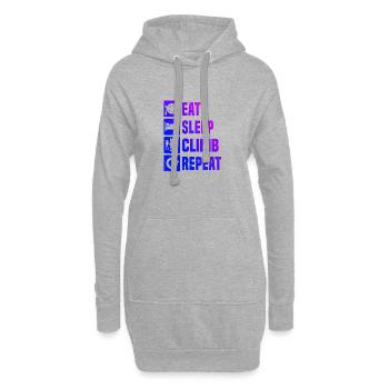 Escalade Femmes Escalade Grimpeur de bloc - Sweat-shirt à capuche long Femme - gris chiné - Devant
