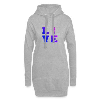 Bouldering Climbing Bouldern Kletterer Climber - Hoodie-Kleid - Grau meliert - Vorne