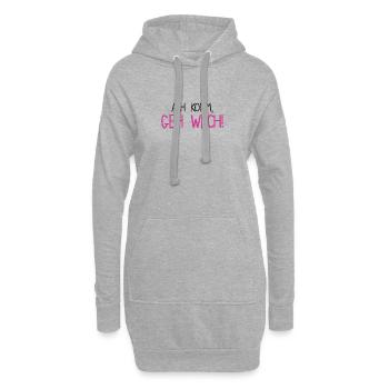 Ach komm, geh wach - Hoodie-Kleid - Grau meliert - Vorne