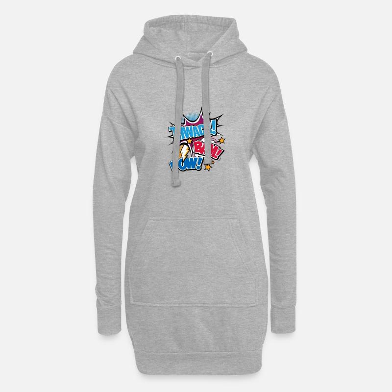 Bam - Hoodie-Kleid - Grau meliert