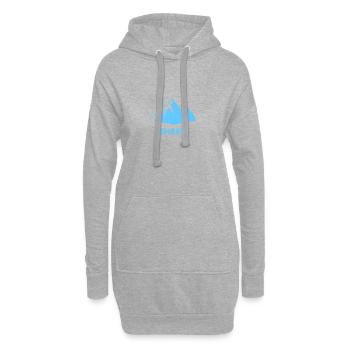 Montagne SHRED - Sweat-shirt à capuche long Femme - gris chiné - Devant