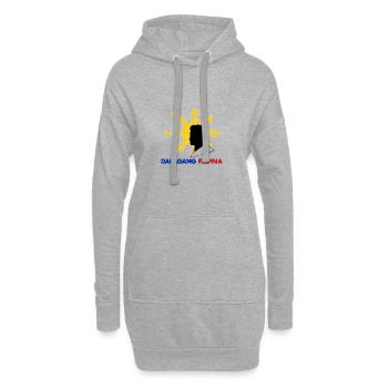 Philippinen Filipina Flagge Dalagang I Geschenk - Hoodie-Kleid - Grau meliert - Vorne