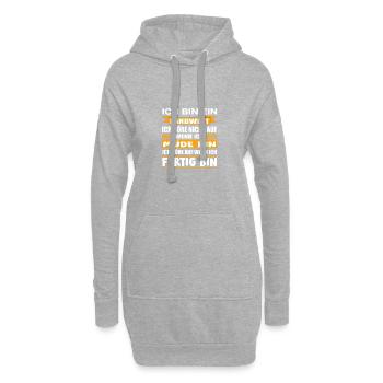 Landwirt Bauer Geschenkidee - Hoodie-Kleid - Grau meliert - Vorne