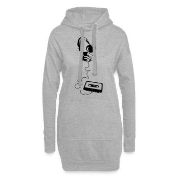 Sound on - Hoodie Dress - heather grey - Front