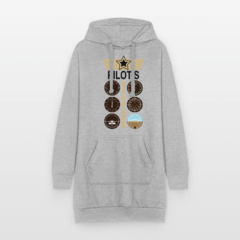 Pilot Flyer SixPack Hoodie Dress