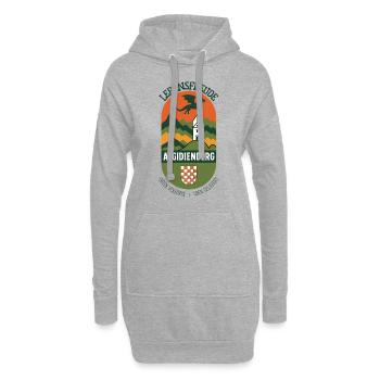 Joie de vivre Aegidienberg livré ci-dessous garanti - Sweat-shirt à capuche long Femme - gris chiné - Devant