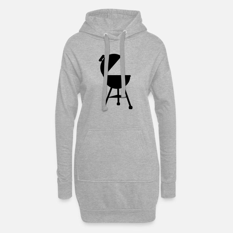 Grill - Hoodie-Kleid - Grau meliert