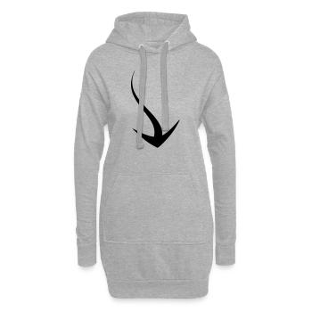 arrow - Sweat-shirt à capuche long Femme - gris chiné - Devant