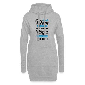 Single Mom - Multitasking Ninja - Sweat-shirt à capuche long Femme - gris chiné - Devant
