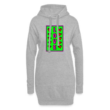 All Those Lies - Hoodie Dress - heather grey - Front