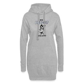 Discgolf Ostern Discgolfer Oster Outfit - Hoodie-Kleid - Grau meliert - Vorne