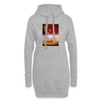 hockey - Sweat-shirt à capuche long Femme - gris chiné - Devant