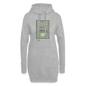 Rentnerin Garten Gartenarbeit Ruhestand - Hoodie-Kleid - Grau meliert - Vorne