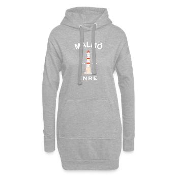 Malmö alter Leuchtturm, Malmö Inre, Schweden - Hoodie-Kleid - Grau meliert - Vorne