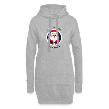 Santa Nicht Für Die Kids - Hoodie-Kleid - Grau meliert - Vorne