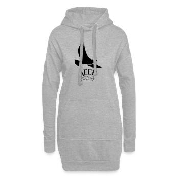 Keep_going - Hoodie-Kleid - Grau meliert - Vorne