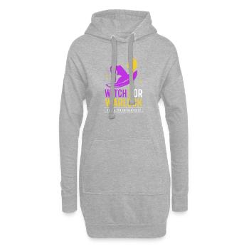 Halloween Gender Reveal - Hoodie-Kleid - Grau meliert - Vorne
