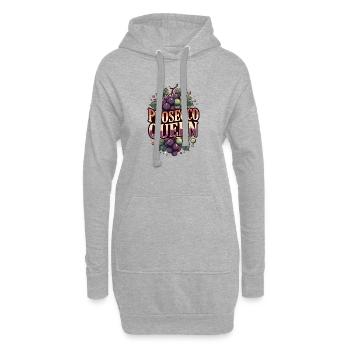 Prosecco Queen Party JGA - Hoodie-Kleid - Grau meliert - Vorne