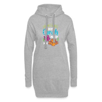 Sorry I Can't My Corals Need Me Reef Design - Hoodie-Kleid - Grau meliert - Vorne