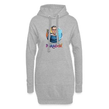Cosmo-Schrödinger-Paradoxon - Hoodie-Kleid - Grau meliert - Vorne