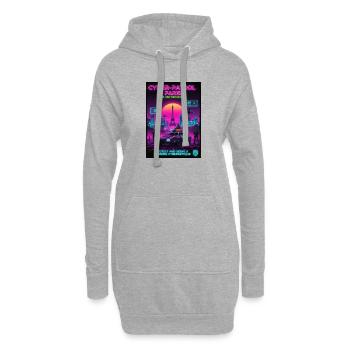 Patrouille Cyber Paris - Sweat-shirt à capuche long Femme - gris chiné - Devant