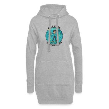Watt's Up Elektronikheld - Hoodie-Kleid - Grau meliert - Vorne