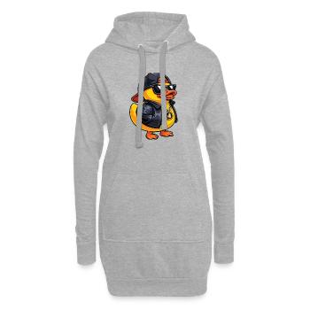 Canard en caoutchouc Amoureux du canard Canard Petit Canard - Sweat-shirt à capuche long Femme - gris chiné - Devant