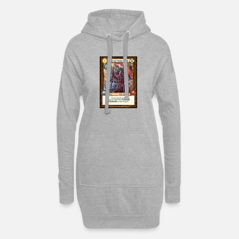 Twisted Thorn Blade - Hoodie-Kleid - Grau meliert