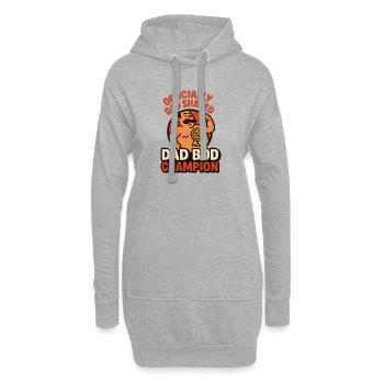 Officially Dad Shaped Dad Bod Champion Lustiges Sh - Hoodie-Kleid - Grau meliert - Vorne
