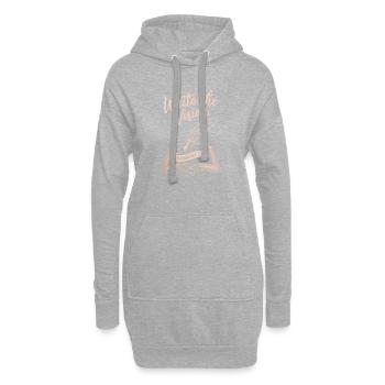 Schreib das Vision Habakkuk Tee - Hoodie-Kleid - Grau meliert - Vorne