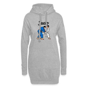 Judo Sport Judoka - Hoodie-Kleid - Grau meliert - Vorne