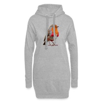 Robin Bikini - Sweat-shirt à capuche long Femme - gris chiné - Devant