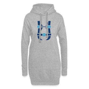 Safety Harness Solid Icon Fall Protection PPE Gear - Sweat-shirt à capuche long Femme - gris chiné - Devant