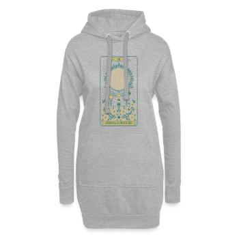 Spirituality Lotus Flower Spiritually Protected - Hoodie Dress - heather grey - Front