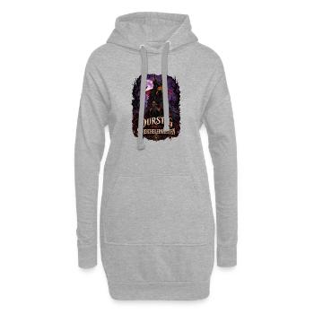 Bluthund - Hoodie-Kleid - Grau meliert - Vorne