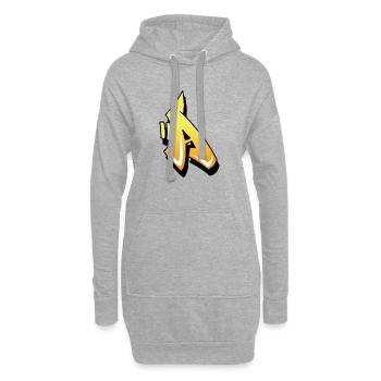 Graffiti Design cadeau Spray Streetart Art A - Sweat-shirt à capuche long Femme - gris chiné - Devant