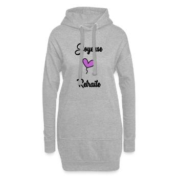 KOLLEGE. ANFANGEN. RUHESTAND - Hoodie-Kleid - Grau meliert - Vorne
