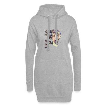 Punk, Punk n’est pas, mort, Punks, Rock, Punkrock, mac - Sweat-shirt à capuche long Femme - gris chiné - Devant